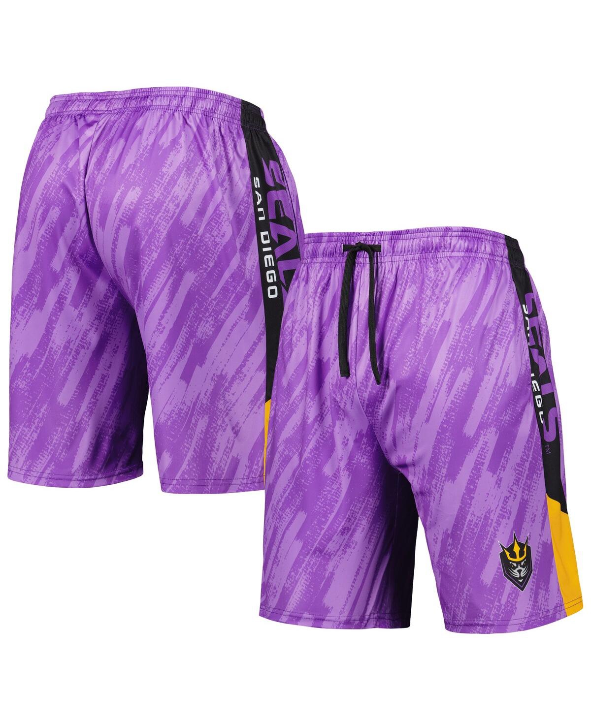 Men's Foco Purple San Diego Seals Static Mesh Shorts - Purple