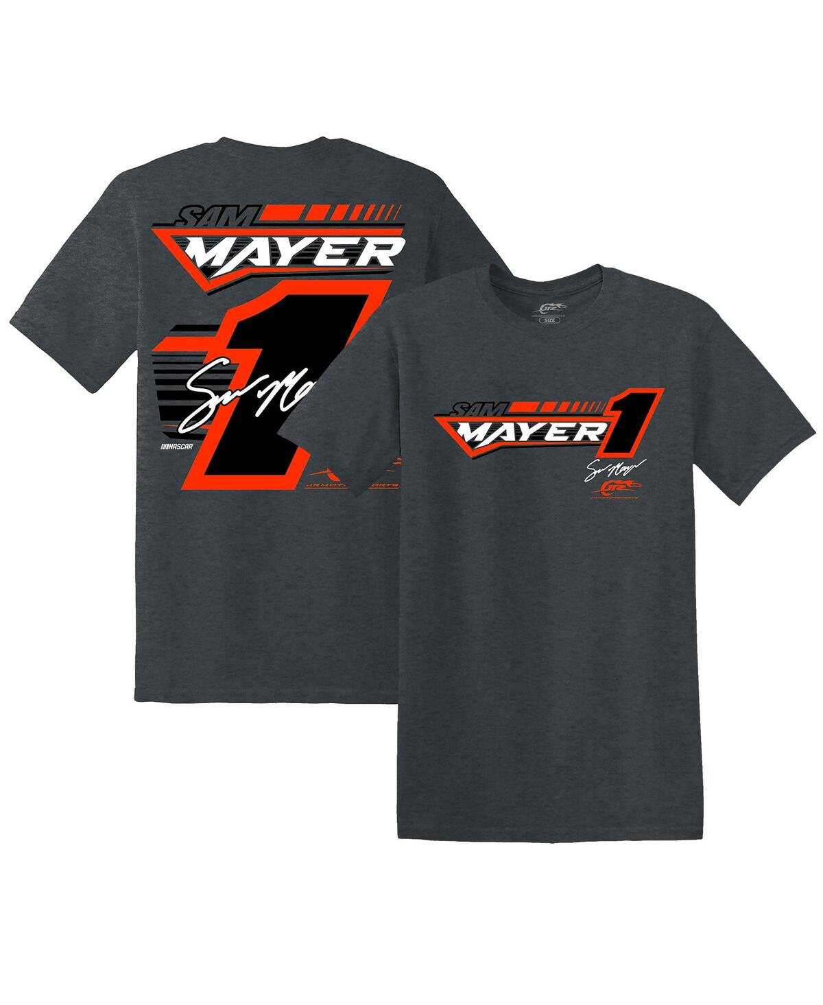 Men's Jr Motorsports Official Team Apparel Heather Charcoal Sam Mayer Xtreme T-shirt - Heather Charcoal