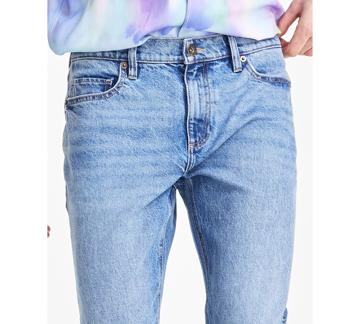 Sun + Stone Men's Straight FitBlue Jeans, Created for Macy's - Tufts