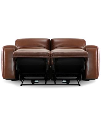 Varsani 67" Zero Gravity Leather Loveseat, Created for Macy's