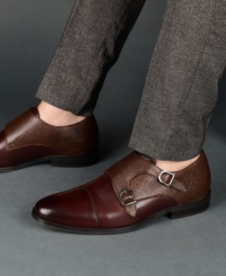Men's Calvin Double Monk Strap Dress Shoe