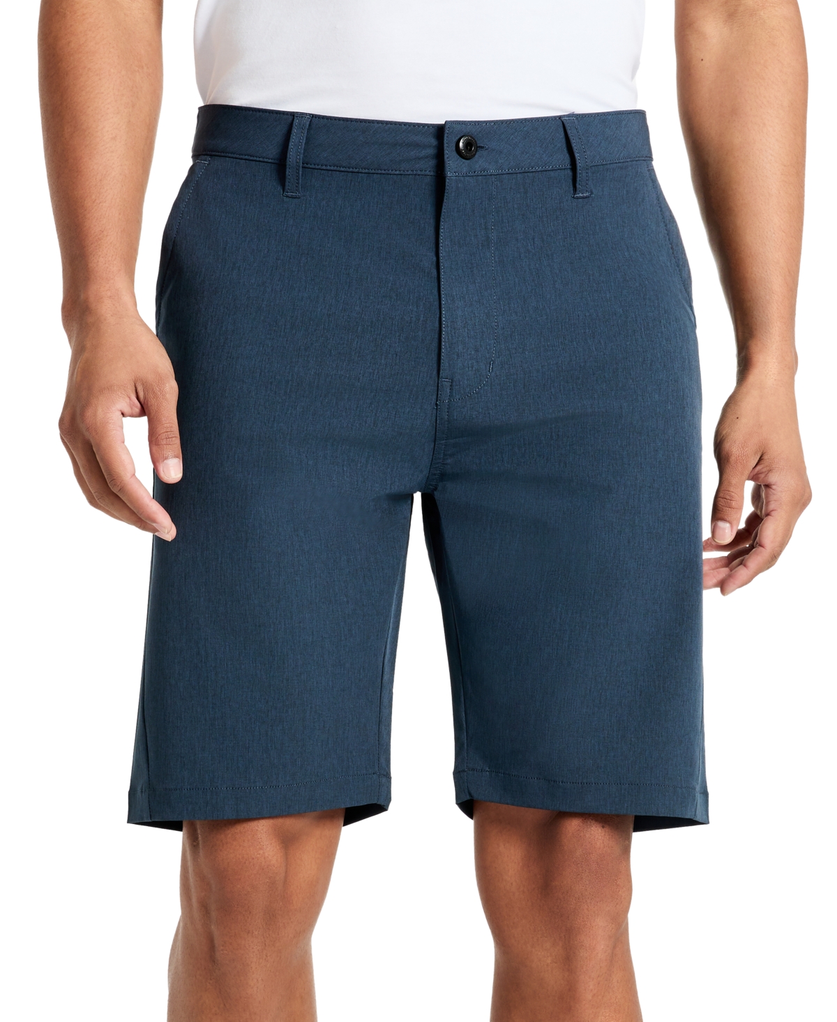 Men's Heathered Tech Performance 9" Shorts - Grey Heather