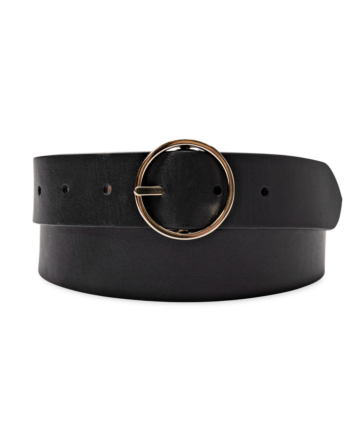 Women's Two-In-One Center Bar Reversible Genuine Leather Belt