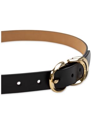 Women's Genuine Leather Sculptured Harness Buckle Belt