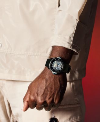 Eco-Drive Men's Star Wars Imperial Stormtrooper Black Perforated Polyurethane Strap Watch 44mm