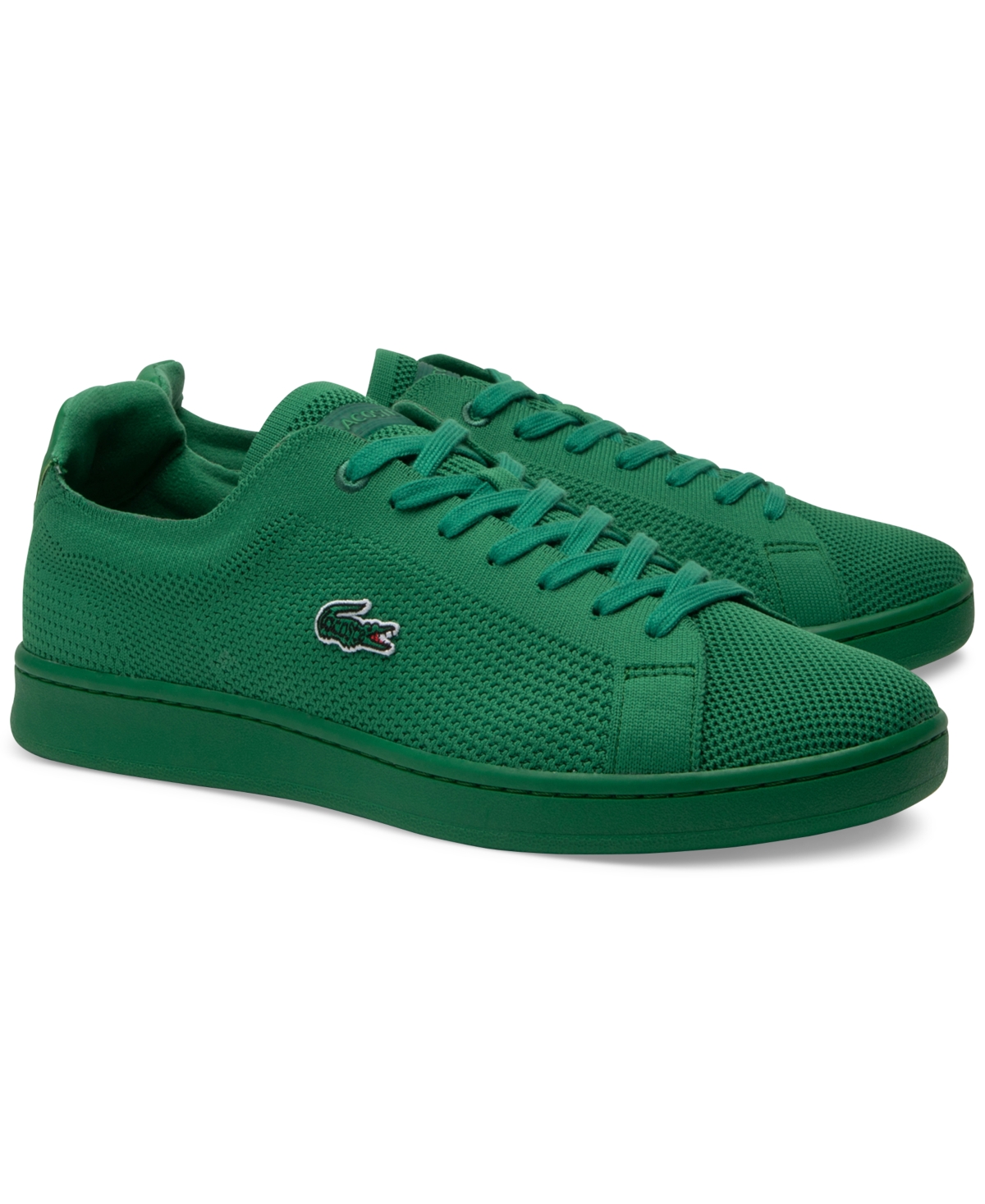 Shop Lacoste Men's Carnaby Piquee Sneakers In Green,green