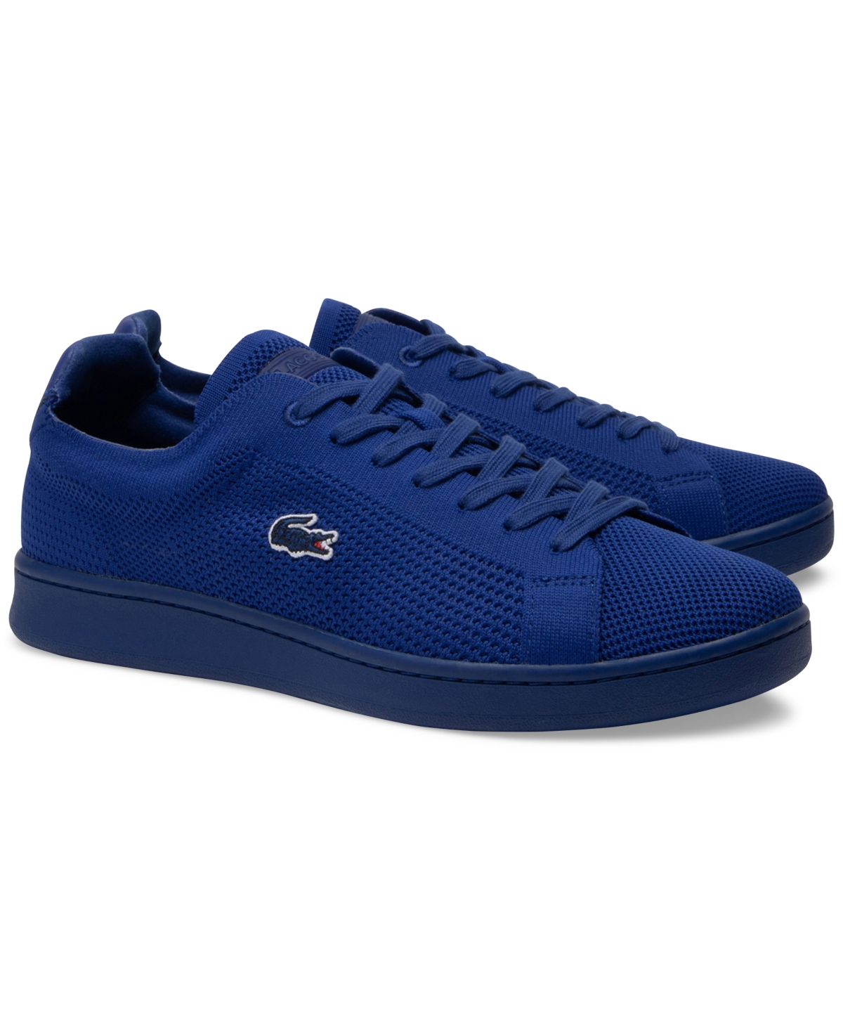 Shop Lacoste Men's Carnaby Piquee Sneakers In Blue,blue