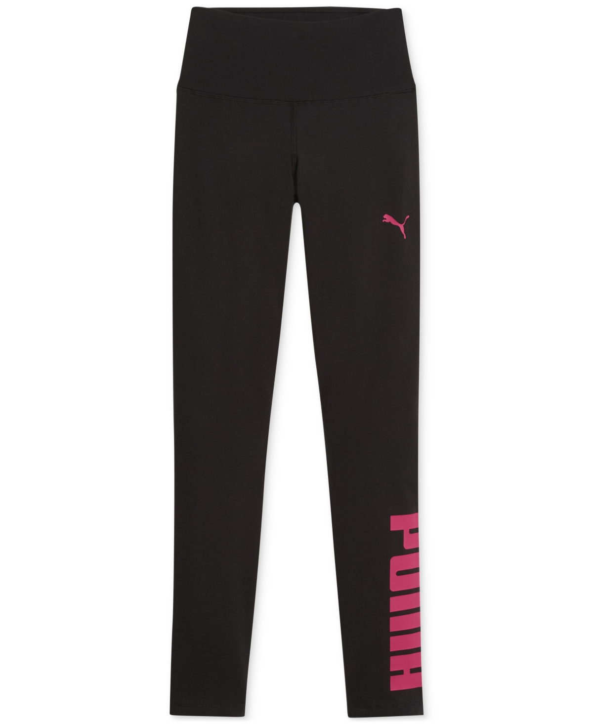 Shop Puma Women's Athletic Graphic Full-length Leggings In  Black-garnet Rose