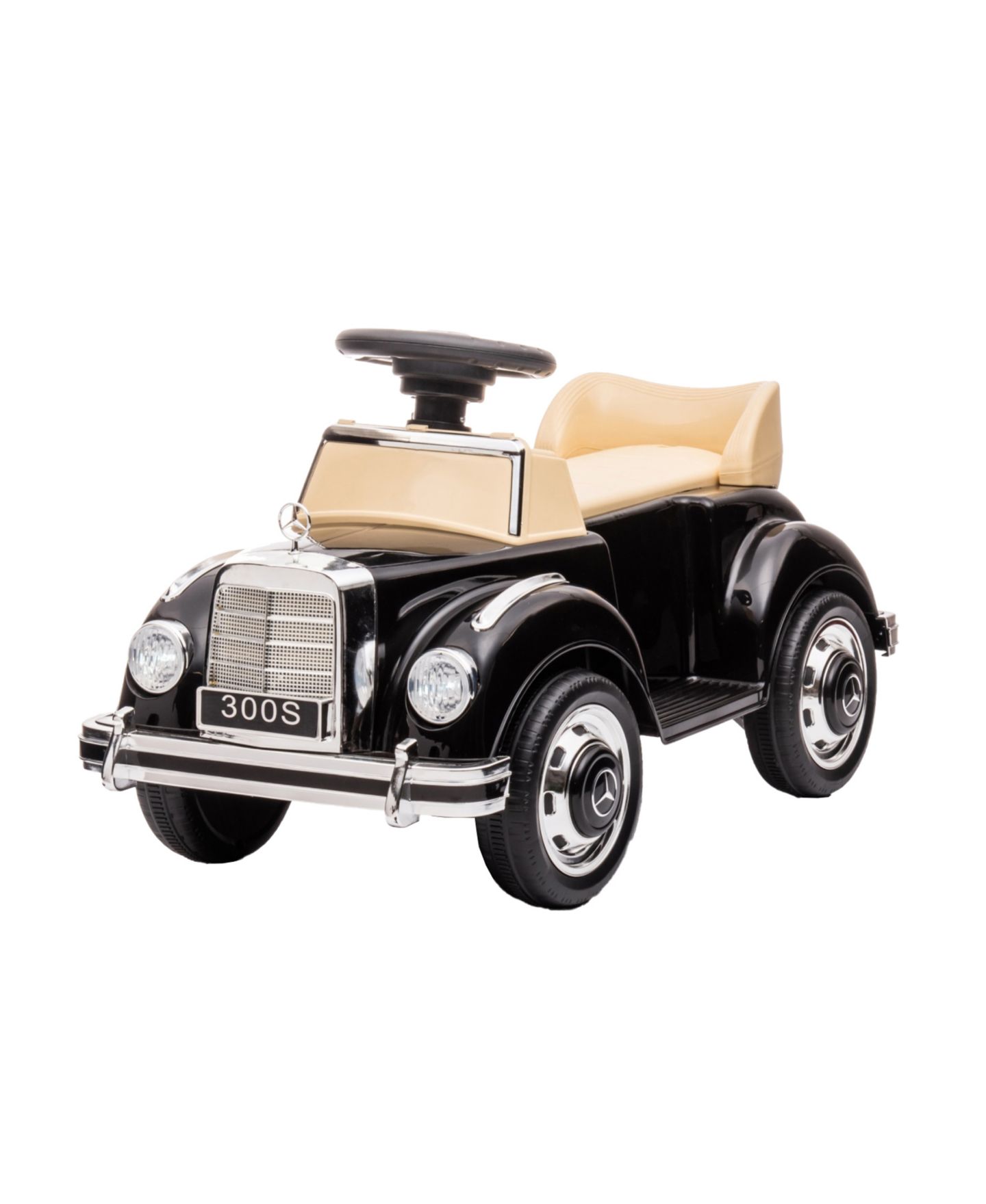 Детская игрушка Freddo Mercedes Benz 300S 6V 1-Seater Ride-On Car, Ages 3-7, цвет: Чёрный — фото 1