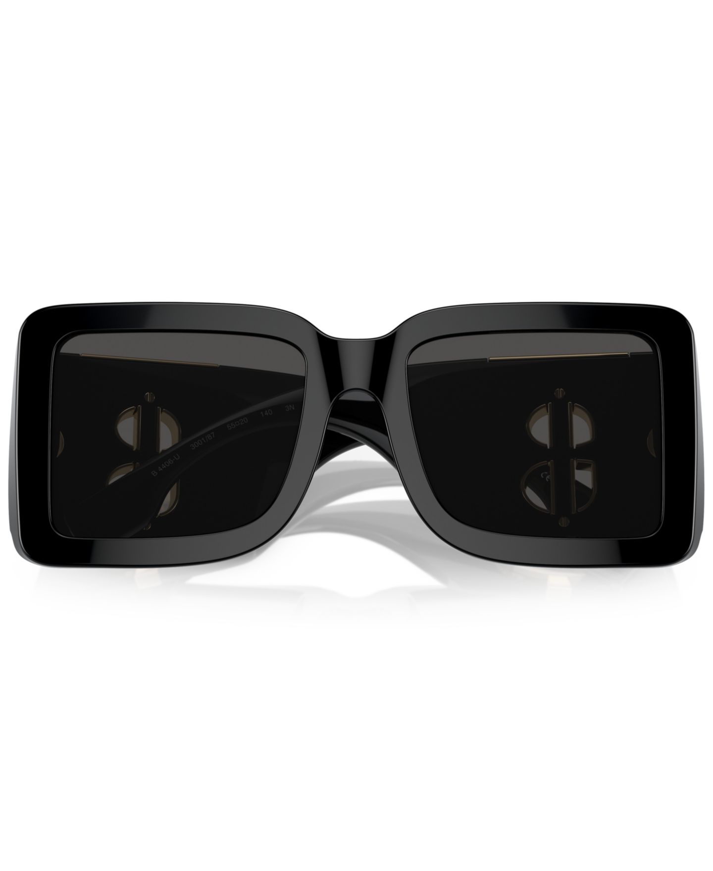 Женские солнцезащитные очки Burberry Sunglasses BE4406U, цвет: Чёрный / Тёмный серый — фото 2