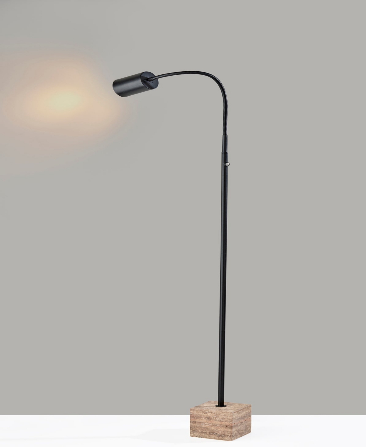 Adesso 59" Rutherford Led Floor Lamp In Black
