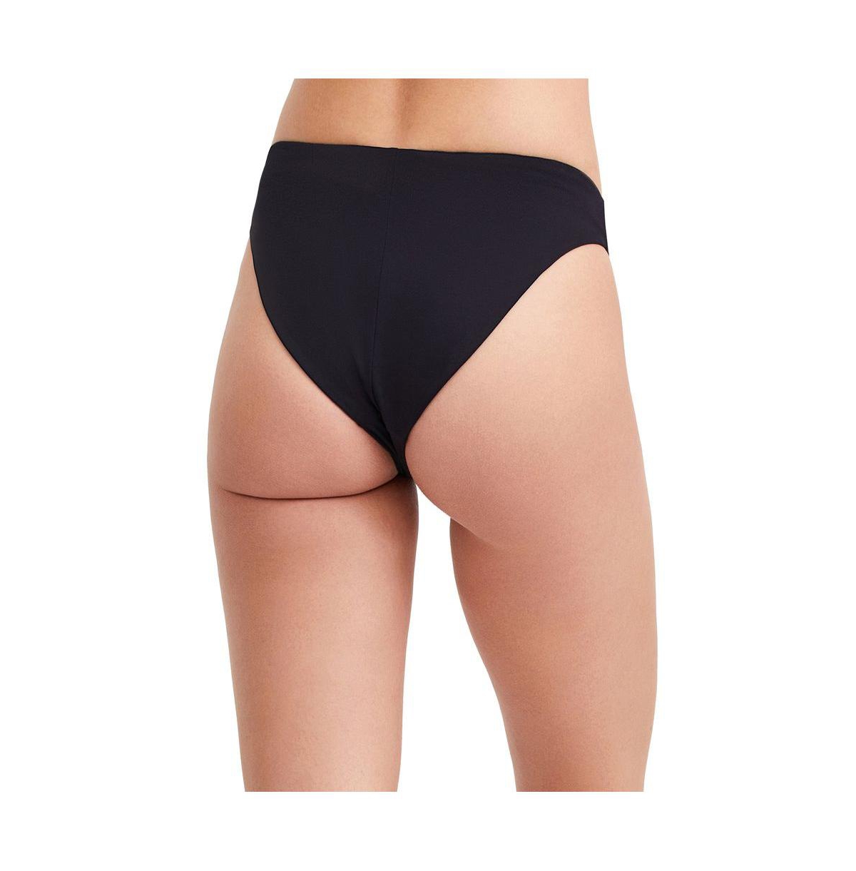 au naturel by Gottex Women's Solid High Leg V cut bikini swim bottom