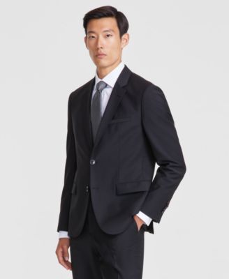 Men Modern-Fit Wool Blend Suit