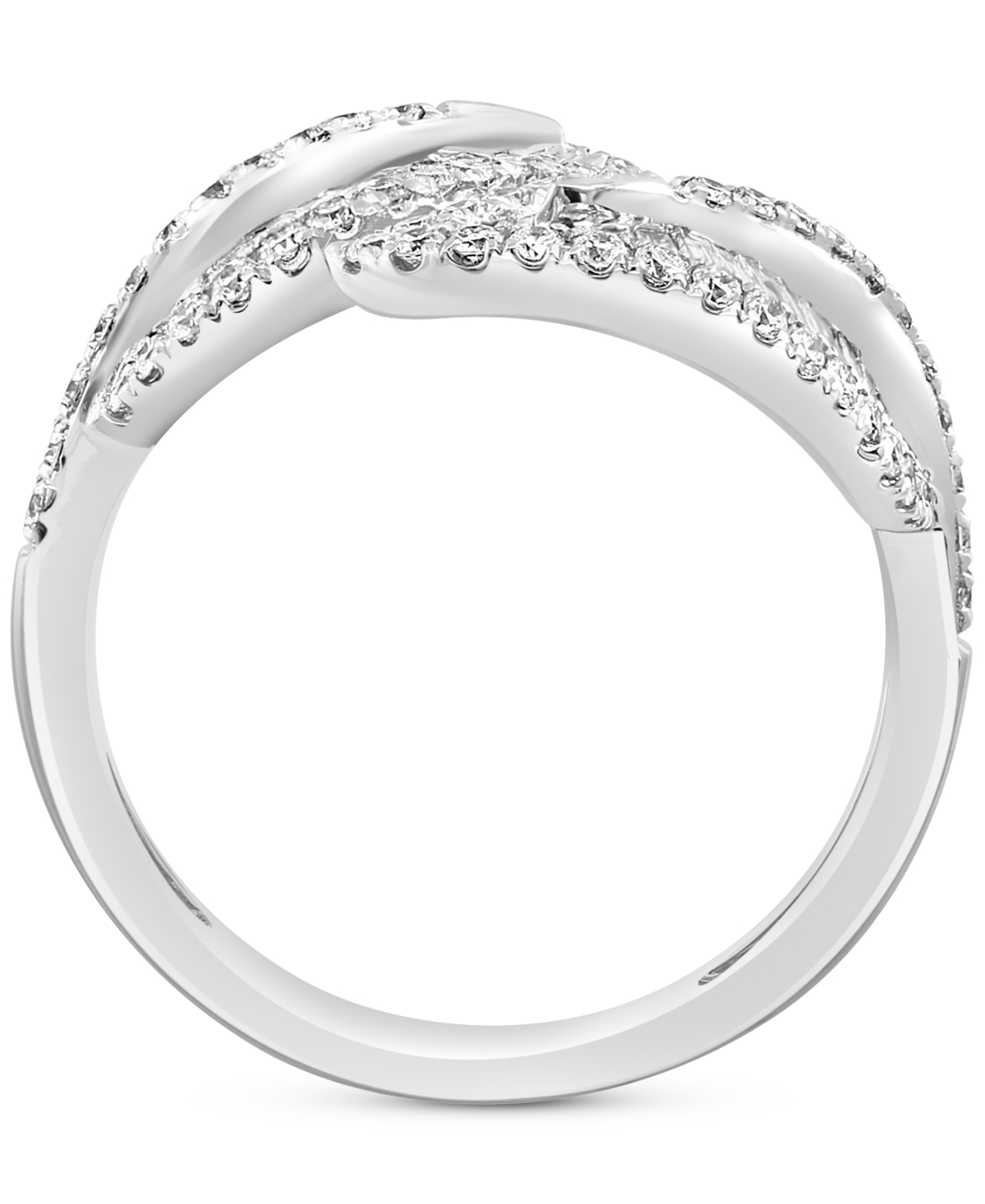 EFFY COLLECTION EFFY DIAMOND LEAF BYPASS RING (1-1/10 CT. T.W.) IN 14K WHITE GOLD 