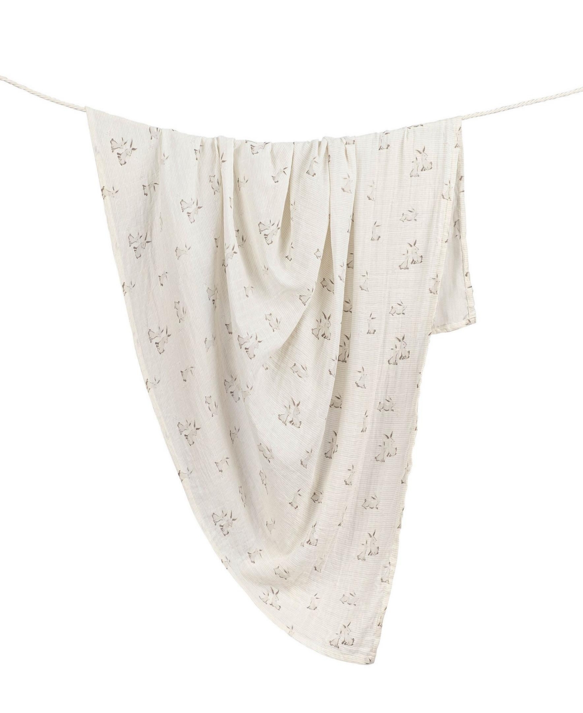 Shop Crane Baby Cotton Bunny Single Swaddle In White
