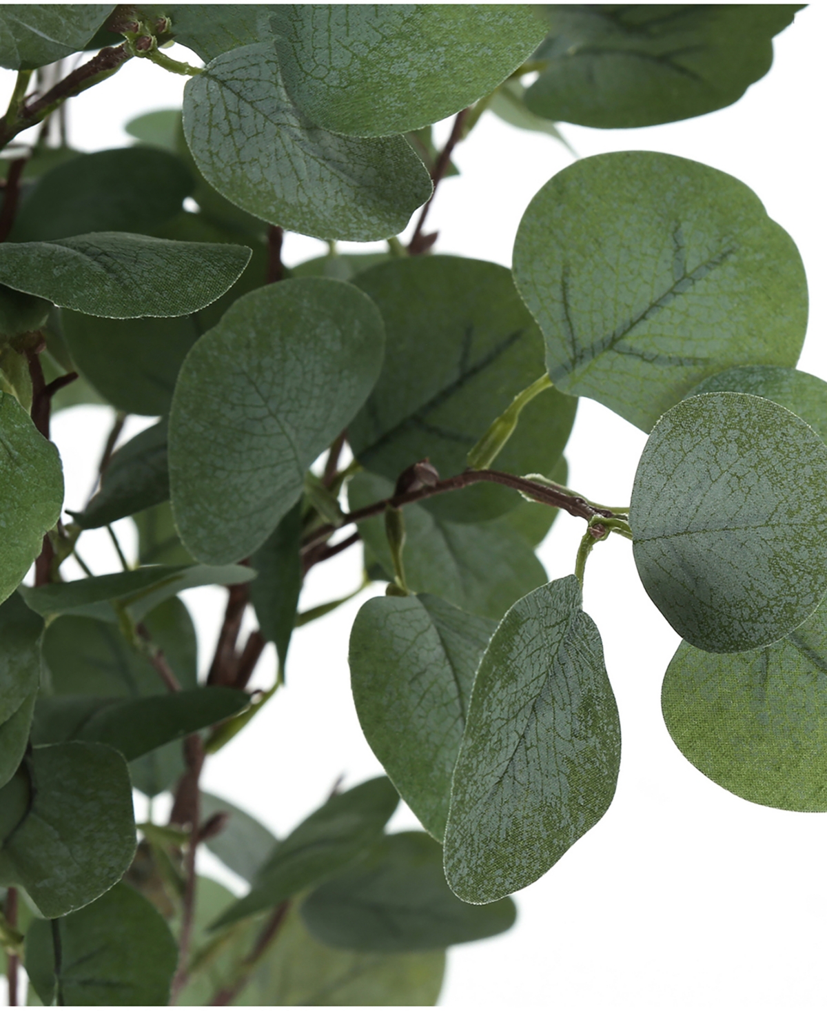 Monarch Specialties Indoor Artificial Floor Eucalyptus Tree with Black Pot