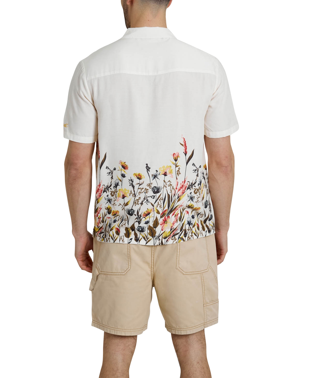 Shop Native Youth Men's Regular-fit Floral Shirt In Cream