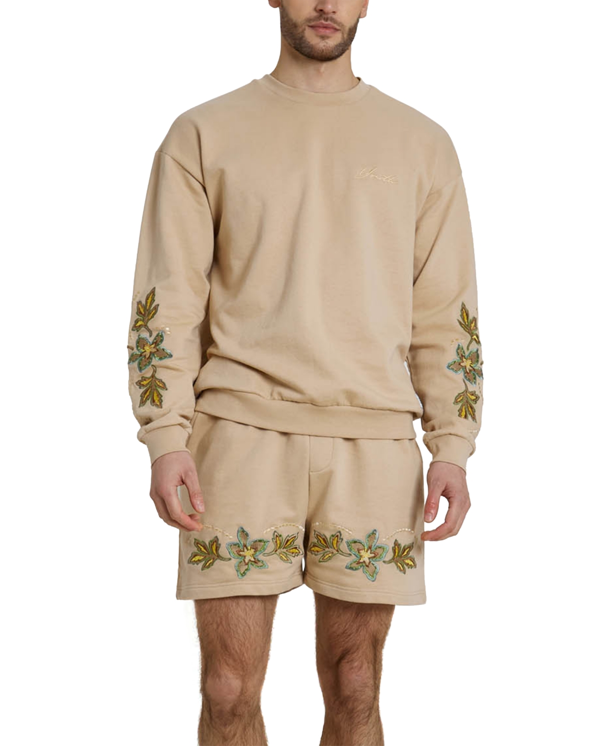 Native Youth Men's Floral Jersey Shorts
