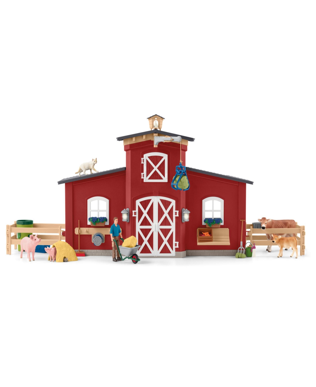 Shop Schleich Farm World: Red Barn Playset In Multi