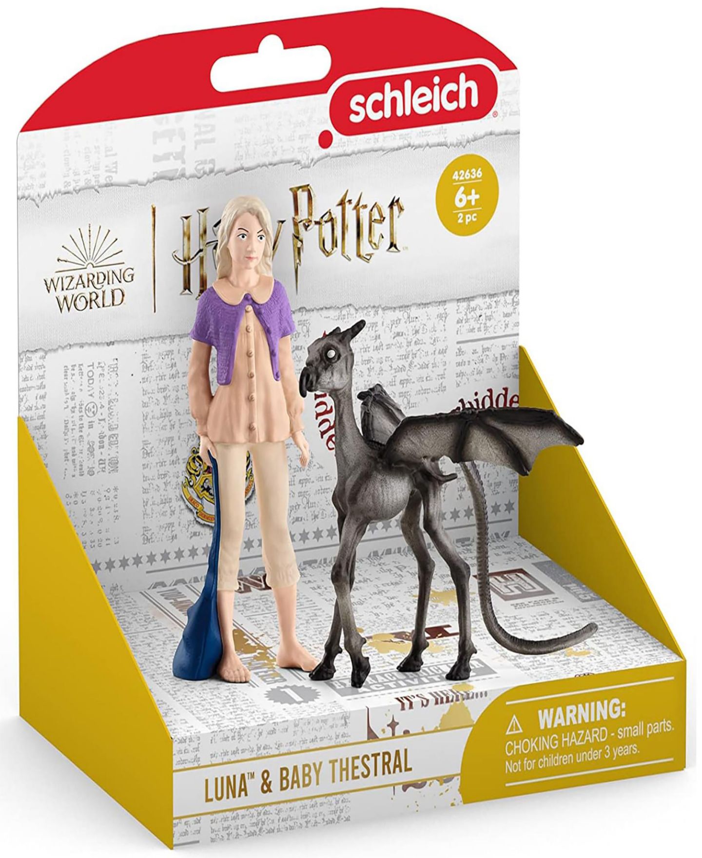 Детские фигурки Schleich Luna Lovegood Baby Thestral 2-Piece Figurine Set, Ages 6+ — фото 8