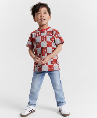 Epic Threads Kid's Little Boys Vintage Car T Shirt White Size 7