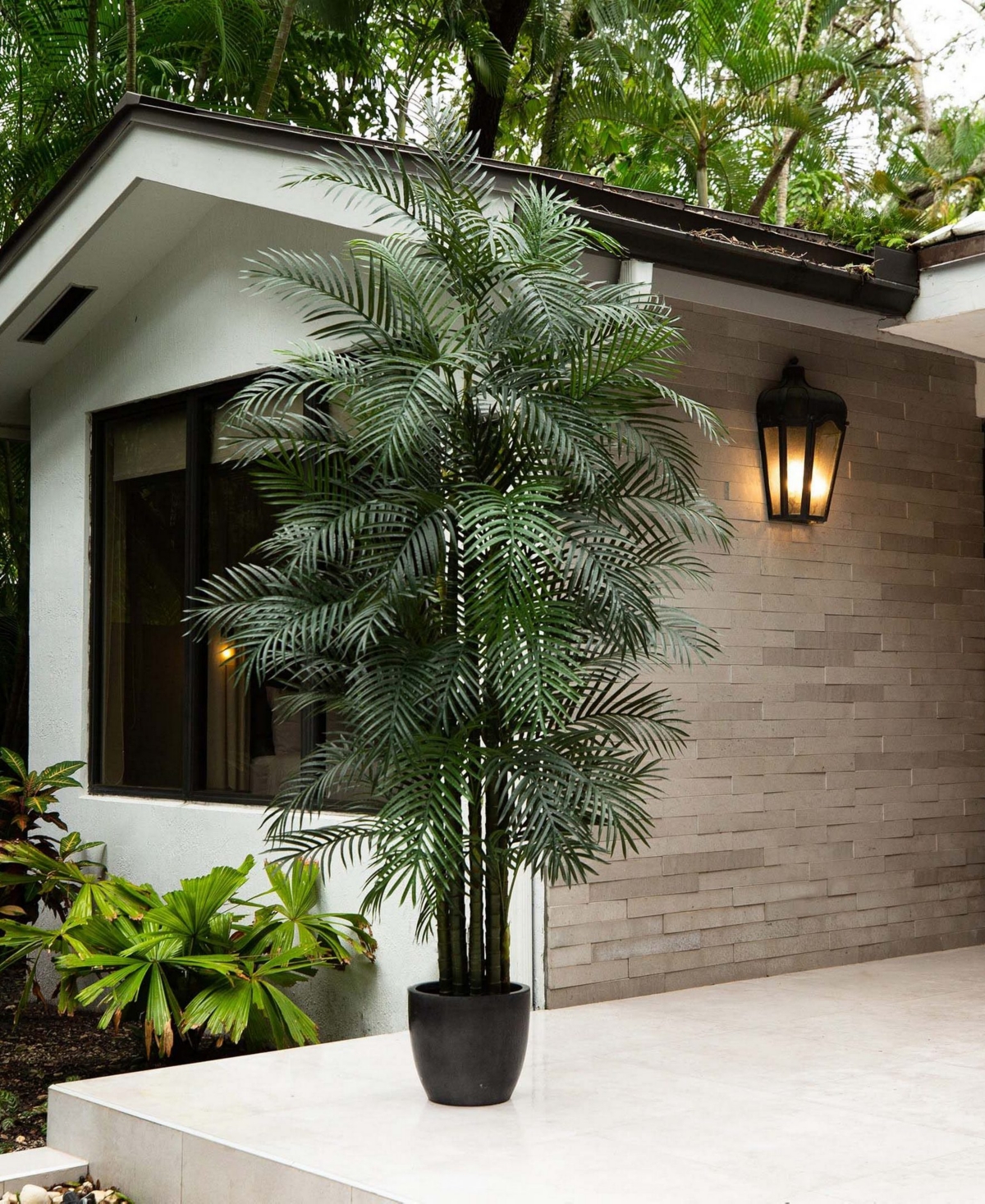 NEARLY NATURAL 10FT. UV RESISTANT ARTIFICIAL ARECA PALM TREE INDOOR/OUTDOOR 