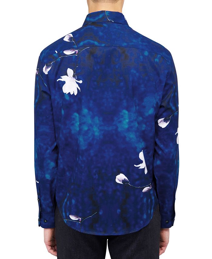 Society of Threads Men's Performance Stretch Floral Shirt - Macy's