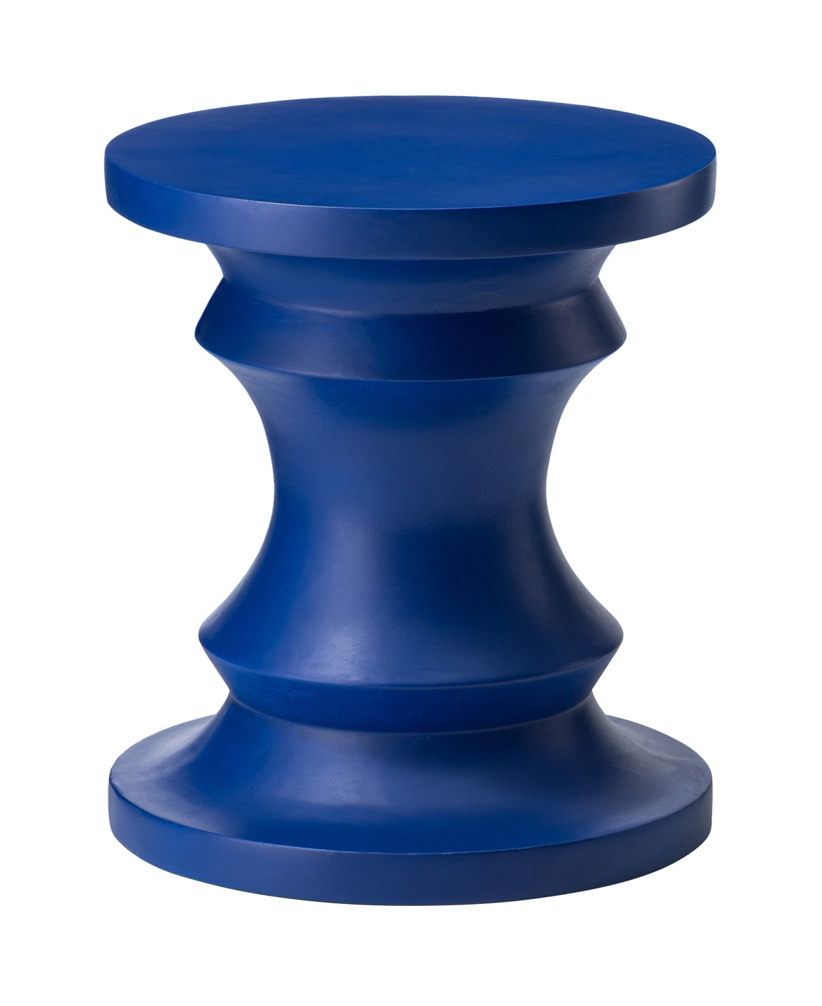 Multi-functional Cobalt Blue Chess Garden Stool or Planter Stand or Accent Table - Blue