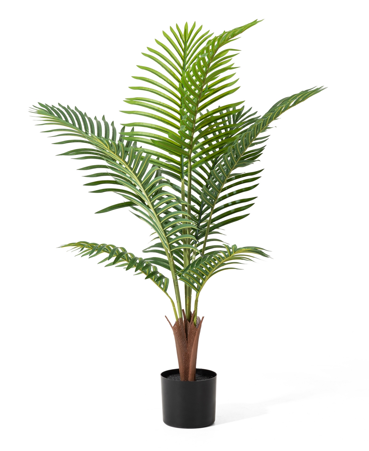 Glitzhome 3.5ft. Faux Areca Palm Tree In Pot In Multi