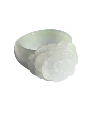 Rose — Off-White Jade Ring