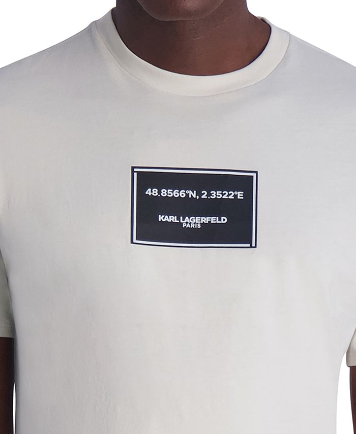 KARL LAGERFELD PARIS Men's Latitude Graphic Logo T-Shirt - Macy's
