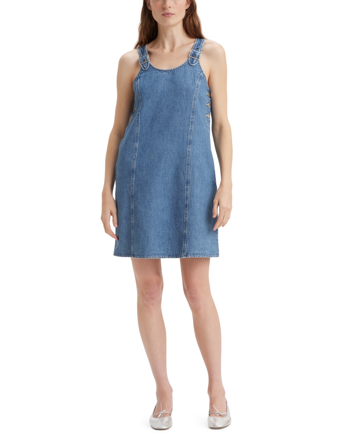 Shop Levi's Women's Alyssa Denim Jumper Dress In Cause And