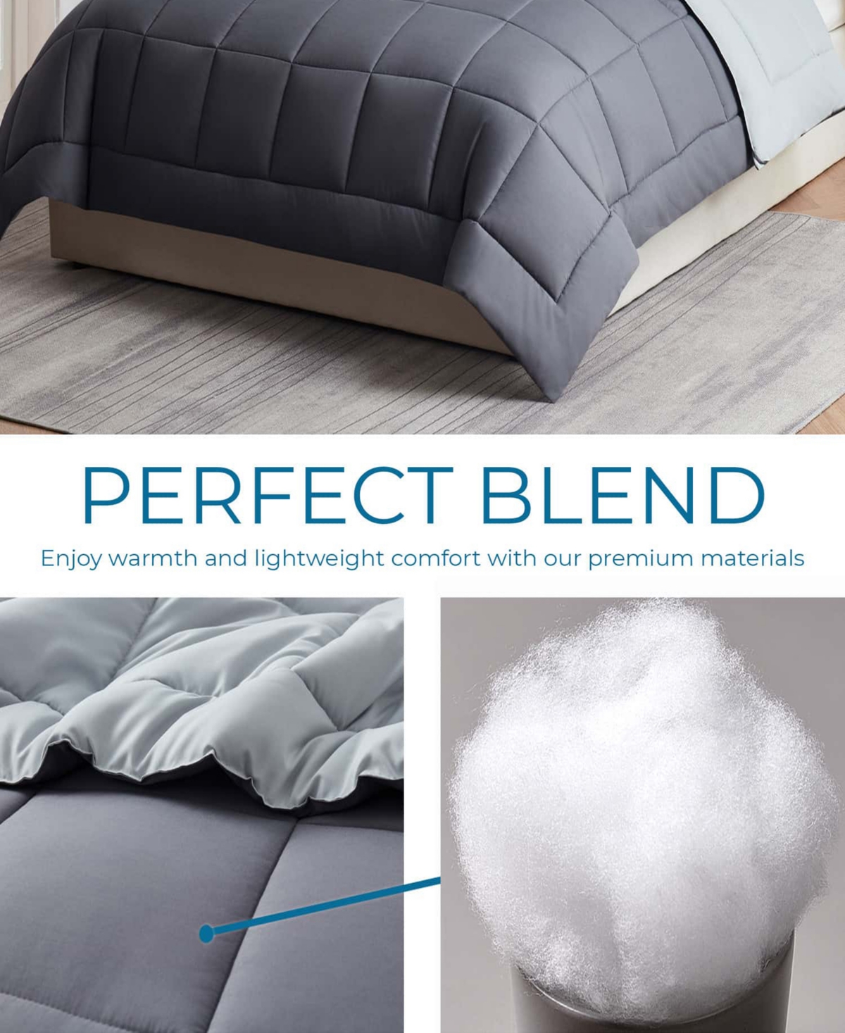 Nestl Premium All Season Quilted Down Alternative Comforter, California King