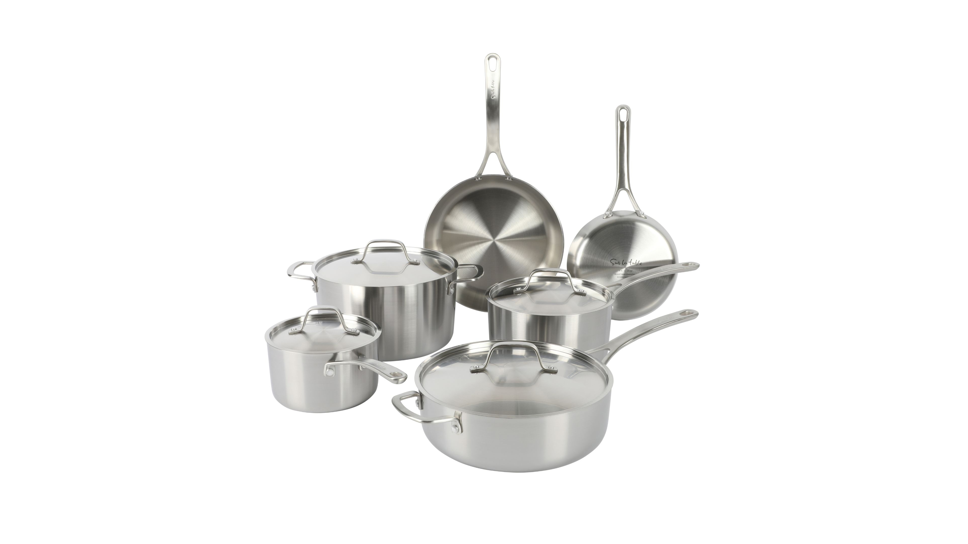 Sur La Table Pine and Pike 10-piece Stainless Steel Cookware Set