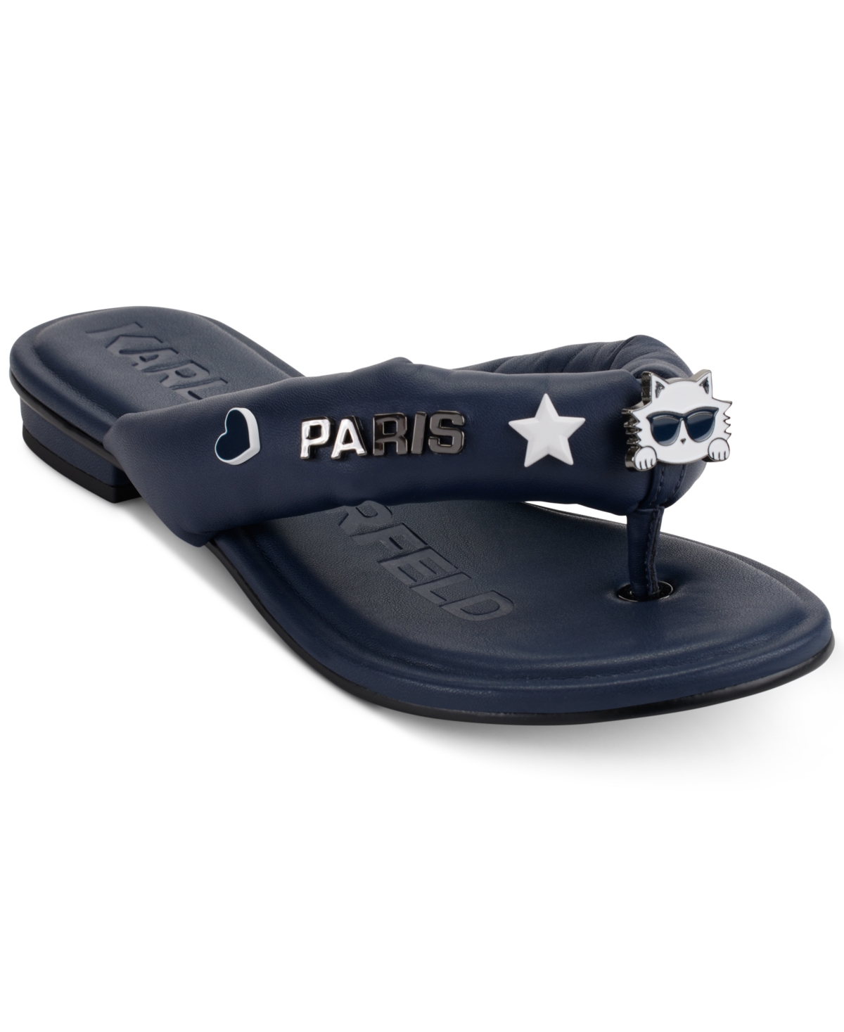KARL LAGERFELD WOMEN'S CEEJAY EMBELLISHED THONG SANDALS 