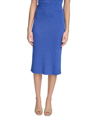 Calvin Klein - Women's Ribbed Knit Midi Skirt