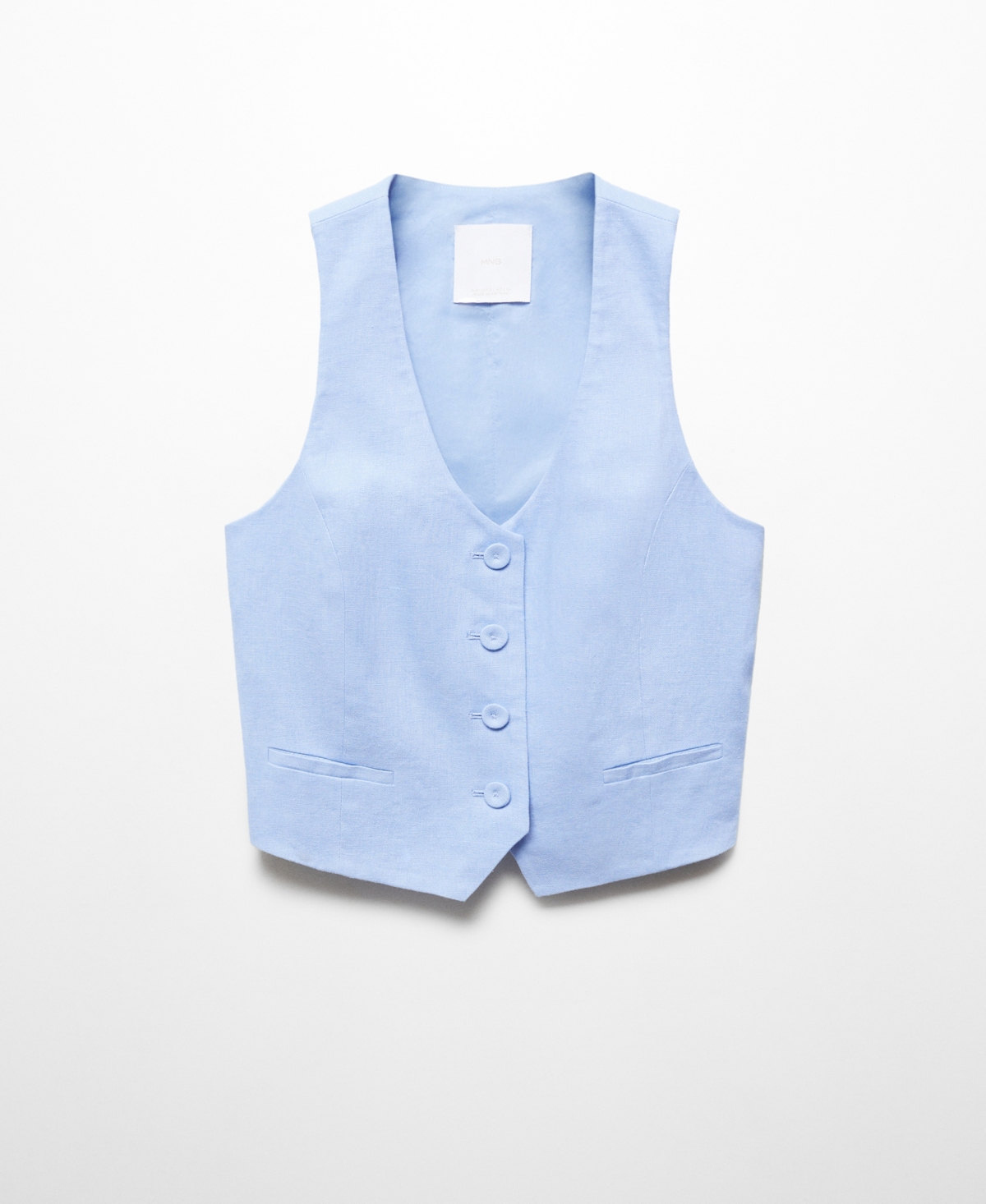 Mango Women's Linen Suit Vest