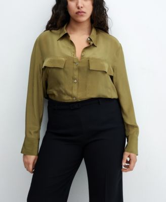 Women's Pockets Flowy Shirt