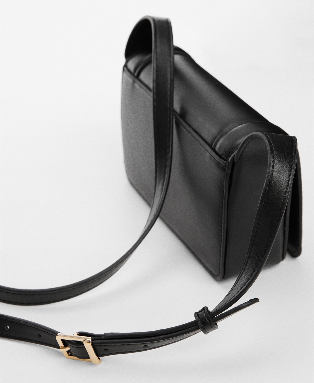 Shop Mango Women's Flap Detail Crossbody Bag In Medium Bro