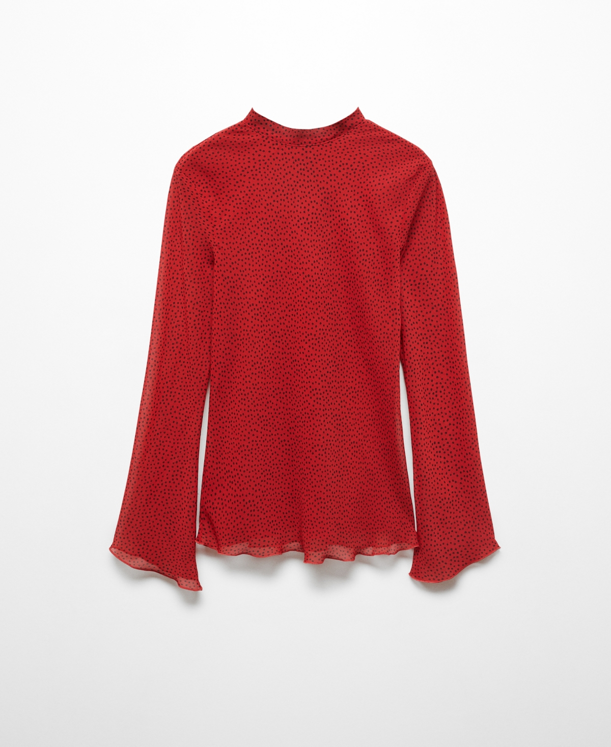 Shop Mango Women's Back Bow Blouse In Red