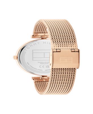 Women's Quartz Rose Gold-Tone Stainless Steel Mesh Watch 34mm