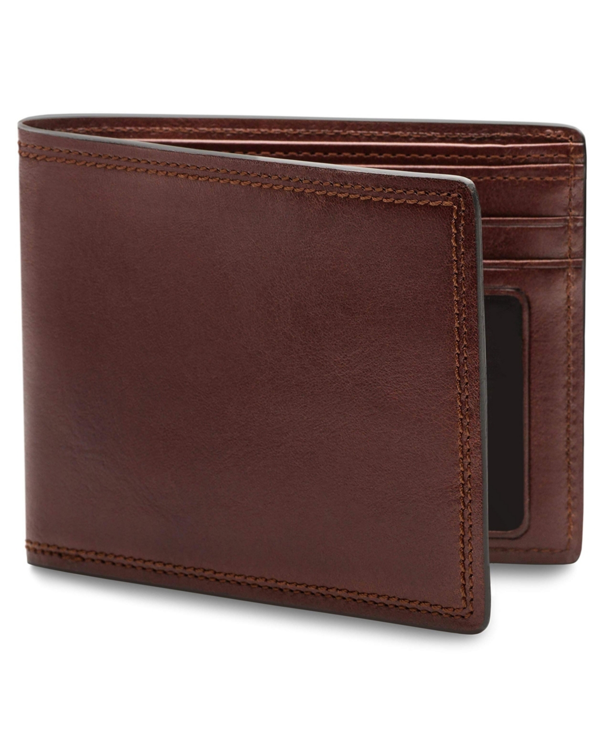 Men's Executive Wallet in Dolce Leather - Rfid - Dark brown