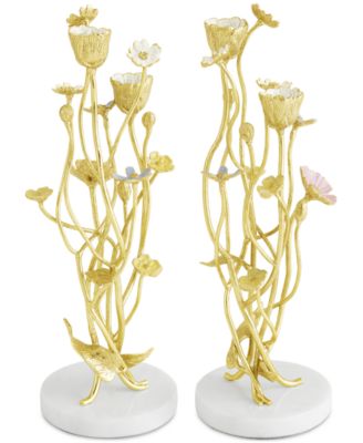 Wildflowers Candle Holders, Set of 2