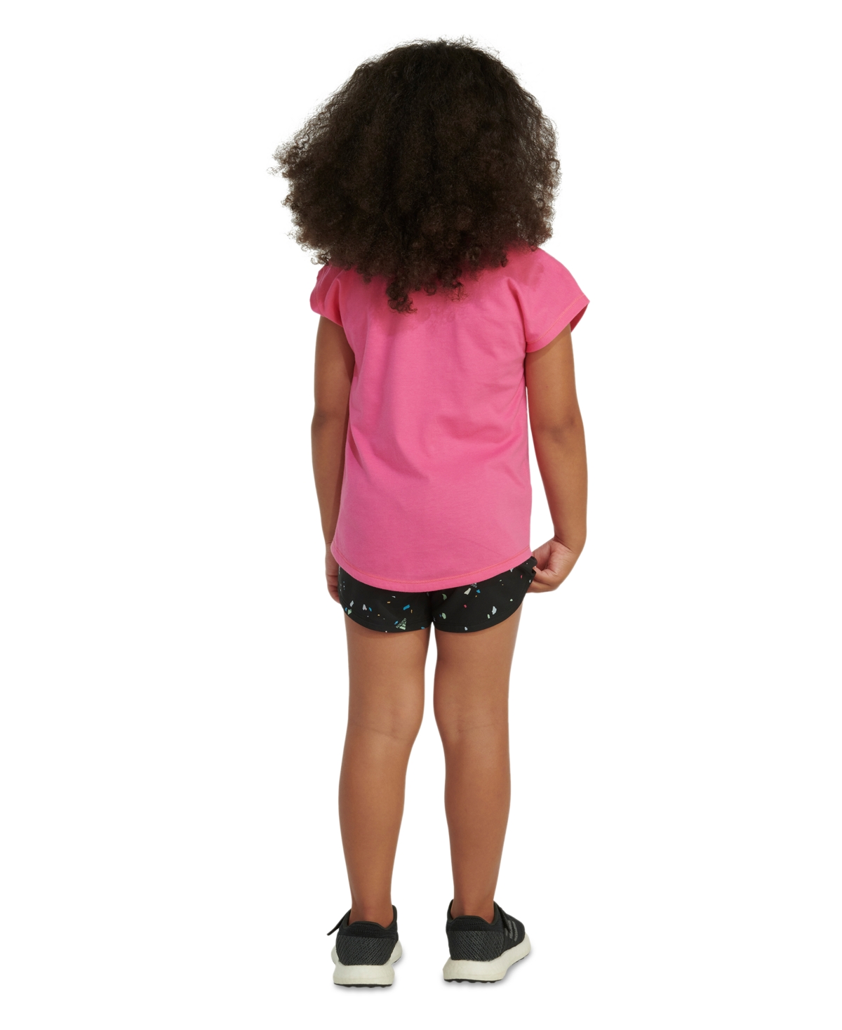 adidas Toddler & Little Girls Heart T-Shirt & Printed Shorts, 2 Piece Set