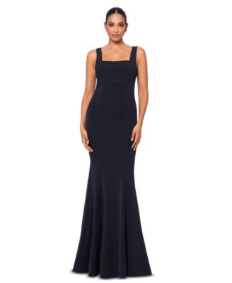 Betsy & Adam - Women's Square-Neck Mermaid Gown