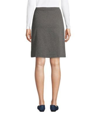 Women's Ponte Button Front Skort Above the Knee