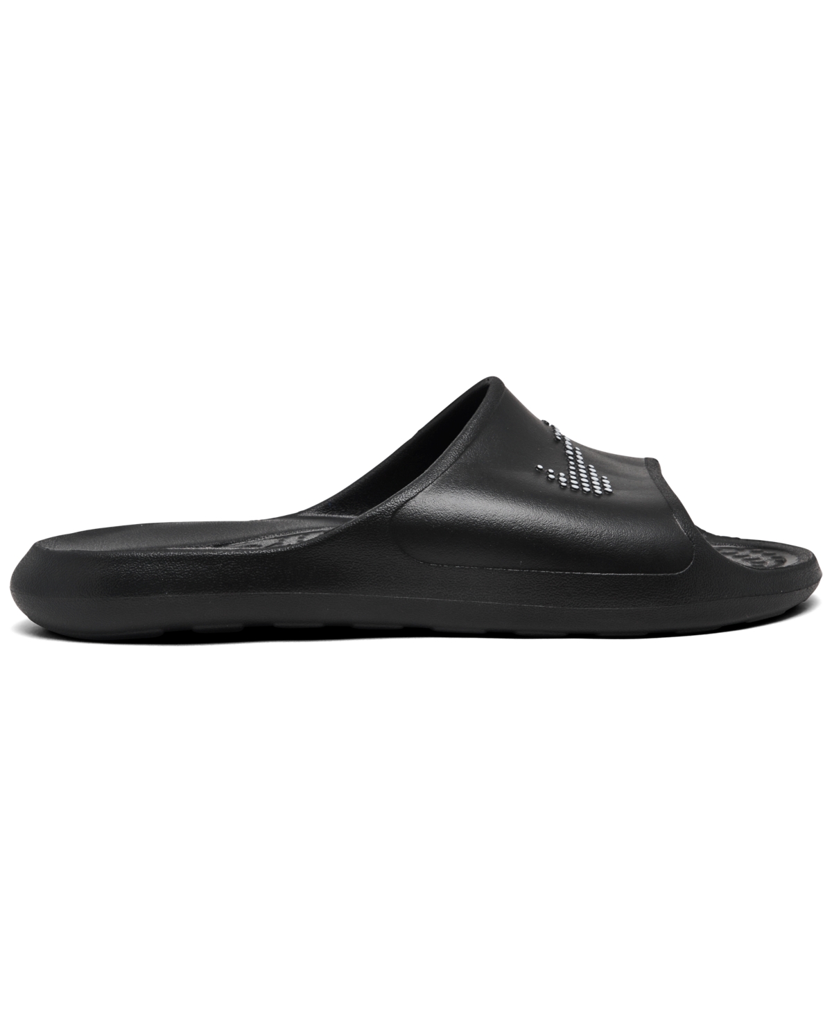 Shop Nike Men's Victori One Shadow Slide Sandals From Finish Line In Black,white