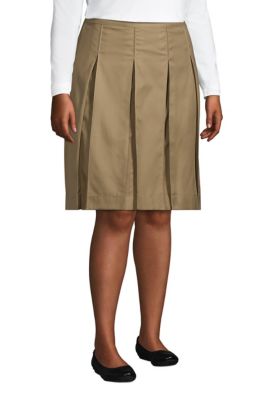 Women's Box Pleat Skirt Top of Knee