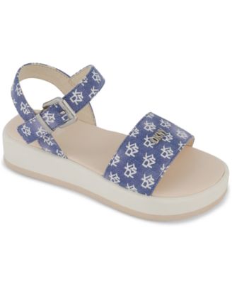 DKNY - Little & Big Girls Lottie Brea Logo Platform Sandals