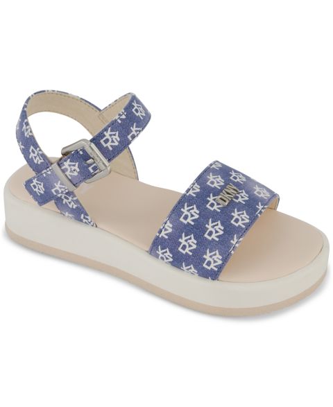 Сандалии DKNY Lottie Brea Logo Platform Sandals для девочек, цвет: Синий